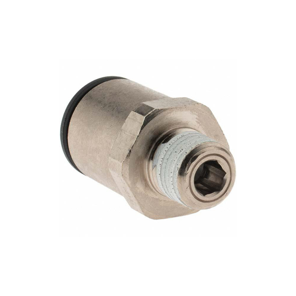 Parker Push-to-Connect Tube x MNPT Fitting: Connector, NPT, 1/2" OD - KP23947