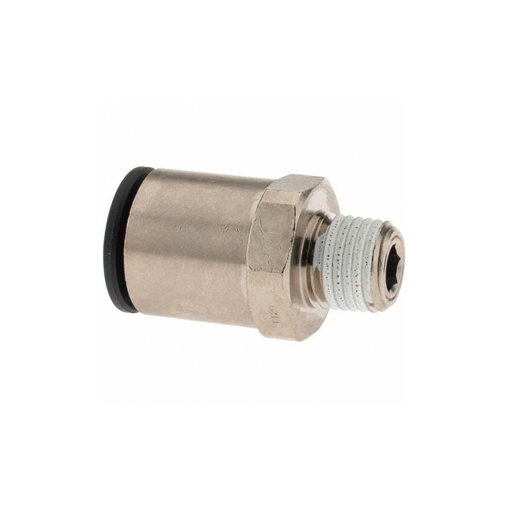 Parker Push-to-Connect Tube x MNPT Fitting: Connector, NPT, 1/2" OD - KP23947