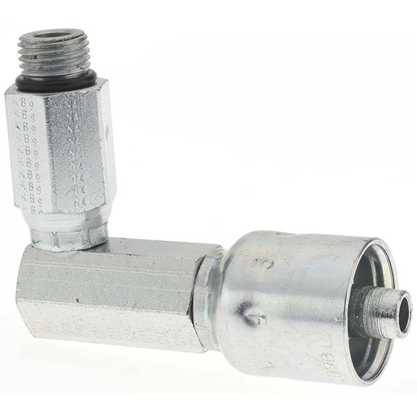 Parker Hydraulic Hose Female JIC 37 ° Swivel Fitting: 0.375" ID, 6 mm, 3/8" - KP81375