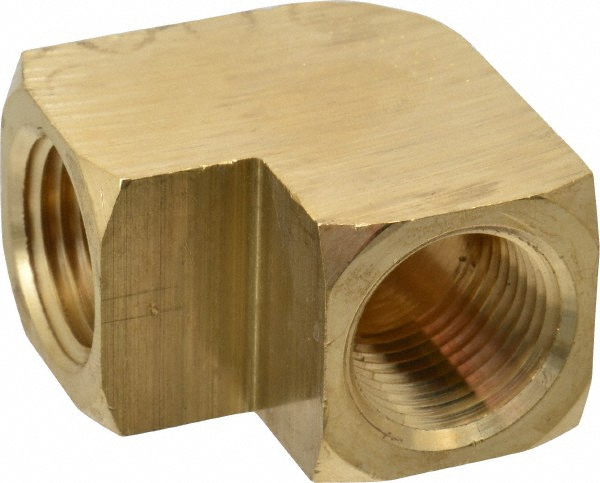 Parker Industrial Pipe 90 ° Female Elbow: 1/2" Female Thread, FNPTF - 10845