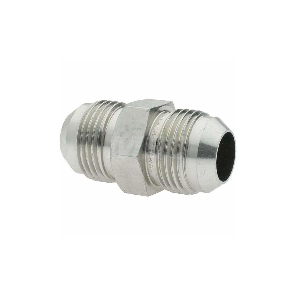 Parker Steel Flared Tube Union: 3/4" OD, 37 deg Flared Angle - 12 HTX-S