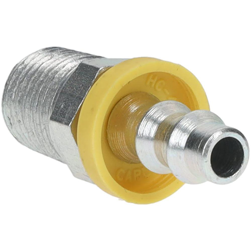 Parker Hydraulic Hose Male NPTF Pipe Rigid Fitting: 0.25" ID, 4 mm, 1/4-18 - 30182-4-4
