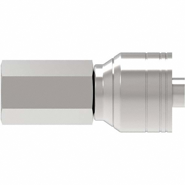 Parker Hydraulic Hose Male NPTF Pipe Rigid Fitting: 0.25" ID, 4 mm, 1/4-18 - 30182-4-4