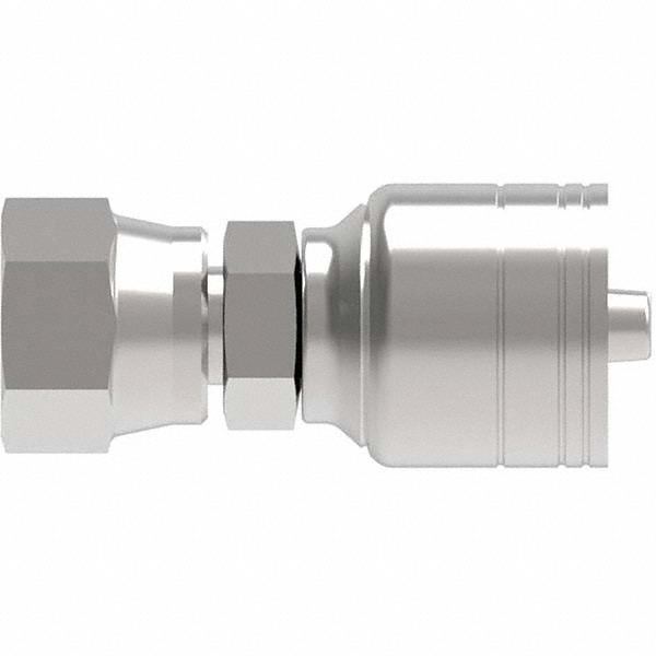 Parker Hydraulic Hose Male NPTF Pipe Rigid Fitting: 0.25" ID, 4 mm, 1/4-18 - 30182-4-4
