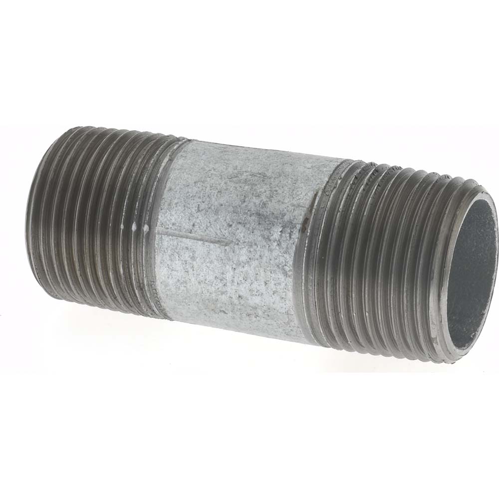 Value Collection Galvanized Pipe Nipple: 3/4", 3-1/2" Long, Schedule 40, Steel - NG05035