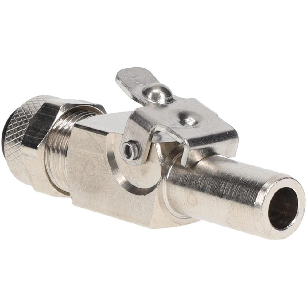 Parker Compression Tube Bulkhead Coupler Body: 1/4" Tube OD, Tube x Plug-In Stem - 392P-4-4