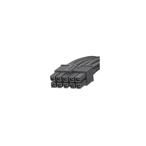 Molex Dc Power Cords Mega-Fit Cable Assy 10Ckt Dr 1Mm Blk - 451361010