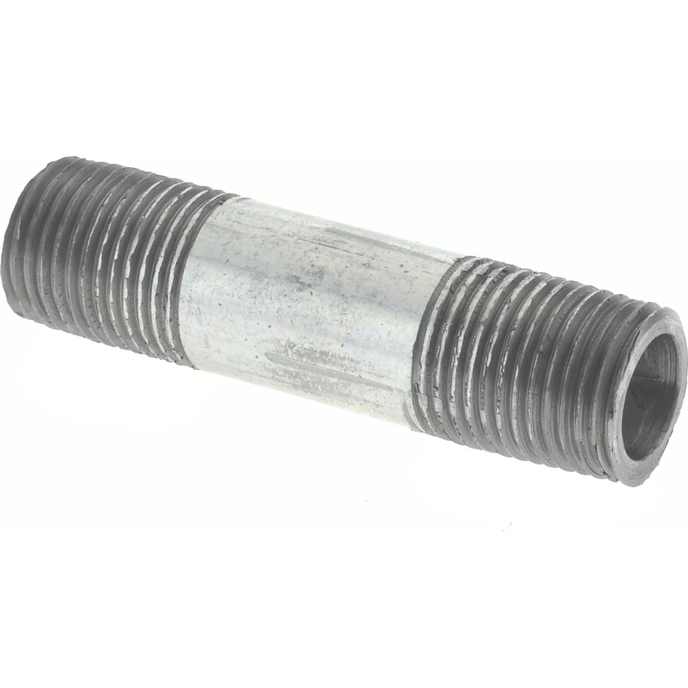 Value Collection Galvanized Pipe Nipple: 1/8", 1-1/2" Long, Schedule 40, Steel - NG01015