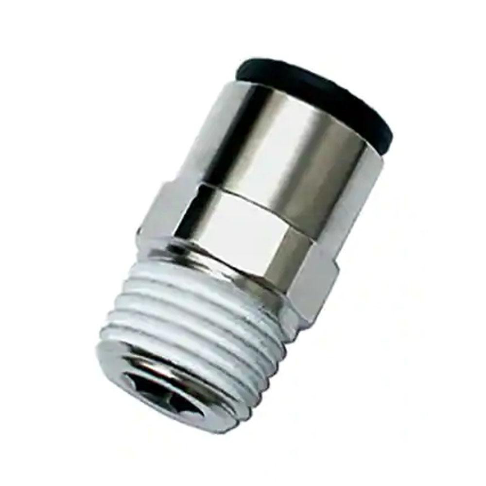 Legris Push-to-Connect Tube x Male x Tube x Male BSPT Fitting: Connector, BSPT, 4.00 mm OD - 3805 04 13