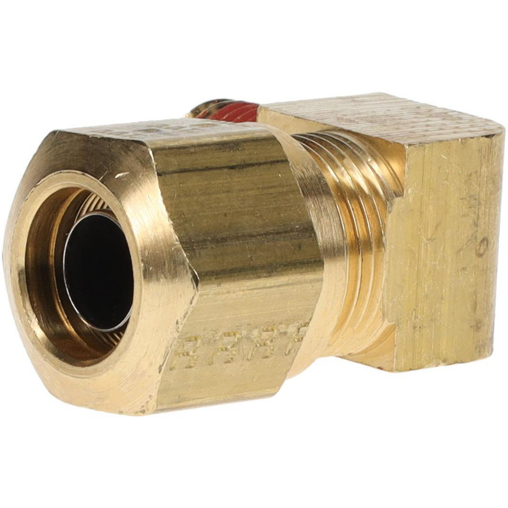 Parker Compression Tube Male Elbow: 1/4, 1/2" Tube OD, Compression x MNPTF - VS269NTA-8-4