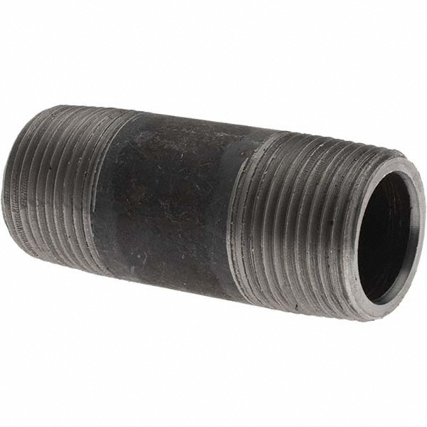 Value Collection Black Pipe Nipple: 3/4" Dia x 3-1/2" Long, Schedule 40 - MSCNB05035