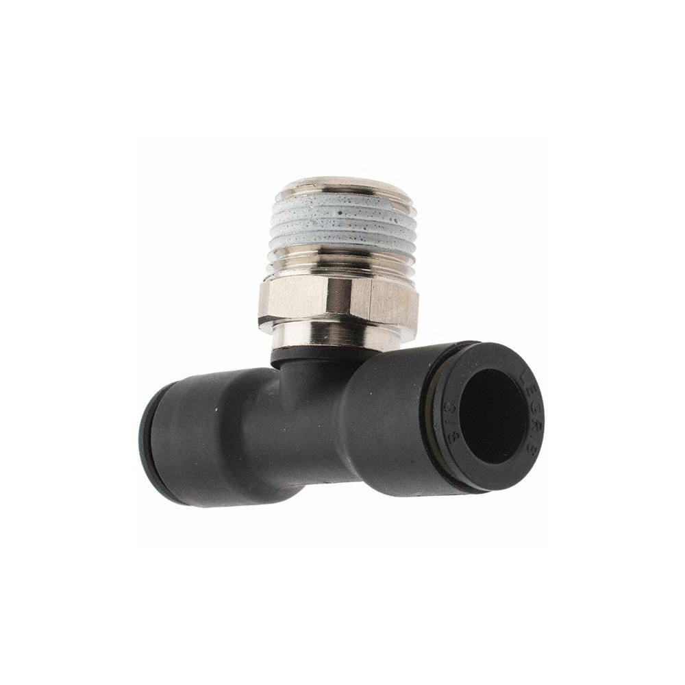 Parker Push-to-Connect Fitting: Male Branch Tee, NPT, 3/8" OD - KP23976