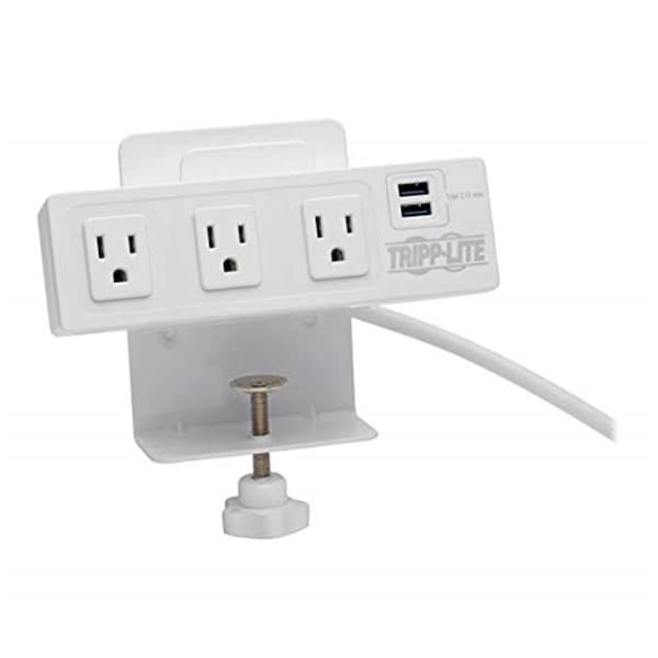Doomsday 3 Outlet Surge Protector with 2 USB Ports - White - DO3470966