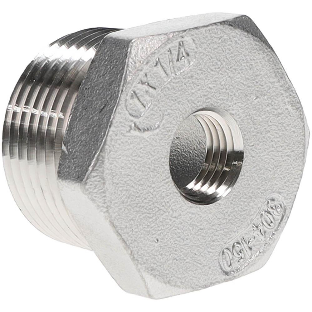 Value Collection Pipe Hex Bushing: 1/2 x 3/8", 304 Stainless Steel - 4HB1/2*1/8