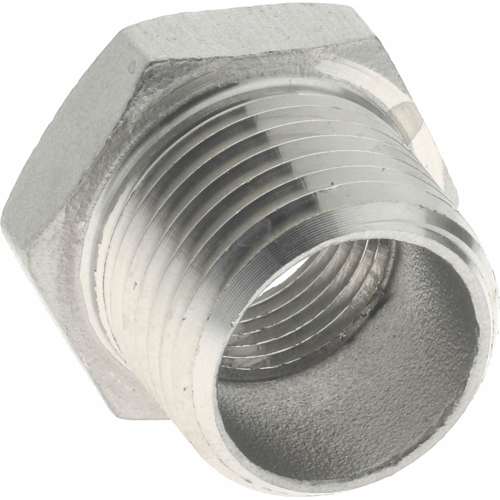 Value Collection Pipe Hex Bushing: 1/2 x 3/8", 304 Stainless Steel - 4HB1/2*1/8