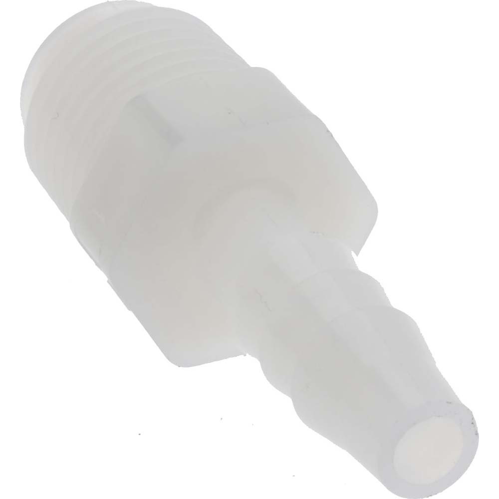 NewAge Industries Barbed Tube Connector: 1/4" Barbs, 1/4" NPT - 5000205