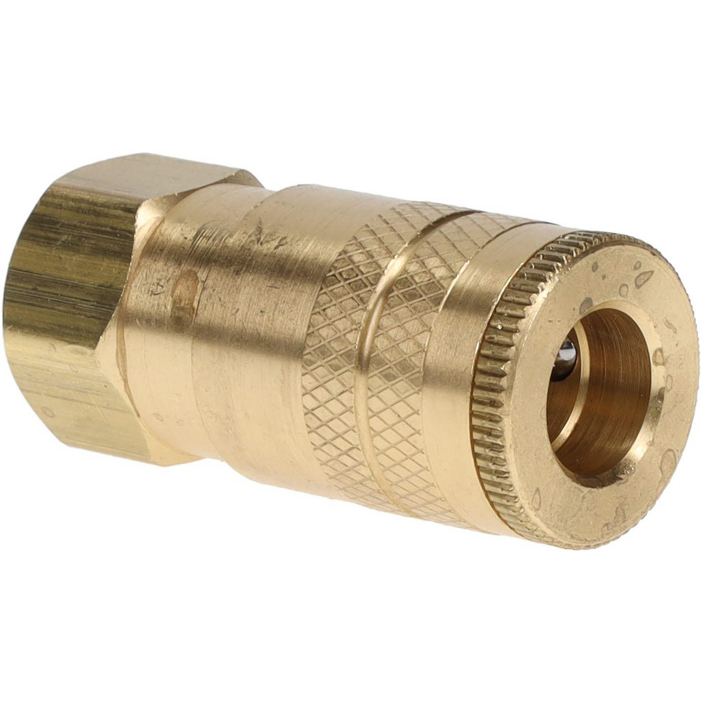 Parker Pneumatic Hose Coupling: 3/8-18, 1/4" Body Dia, Industrial Interchange - B33E