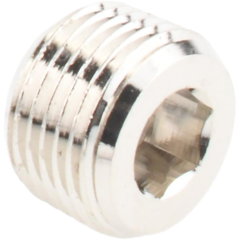 Merit Brass Brass Pipe Countersunk Plug: 3/8" Fitting, Threaded, MNPT x FNPT, Class 125, Lead Free - NLBS118HC-06