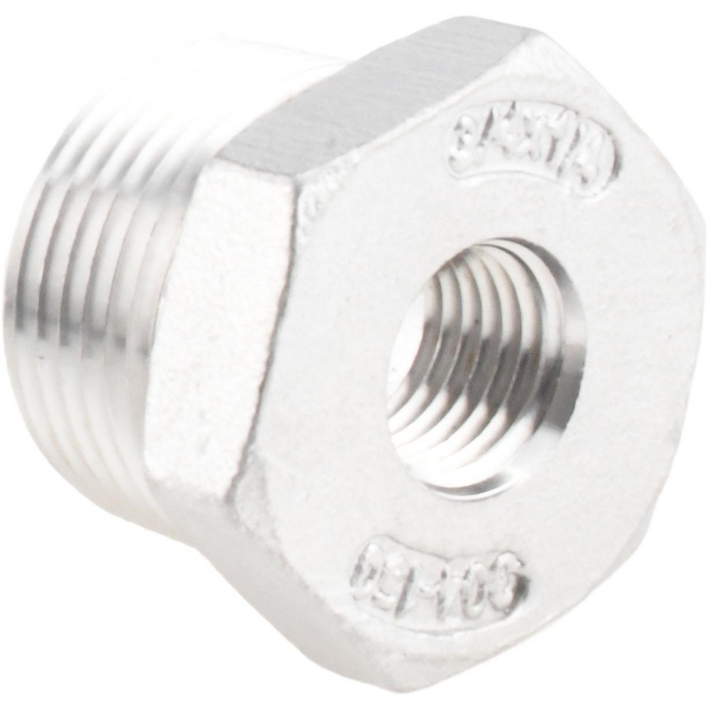 Value Collection Stainless Steel Pipe Nipple: 1/4" Pipe, Grade 304 & 304L - 4BN1/4*6