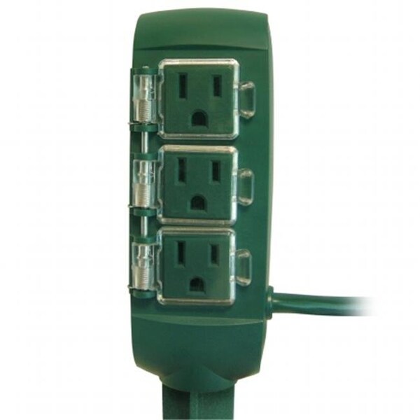 Prime Prime PB801116 3 Outlet Green Power Stake with 6 ft. Power Cord - PB801116