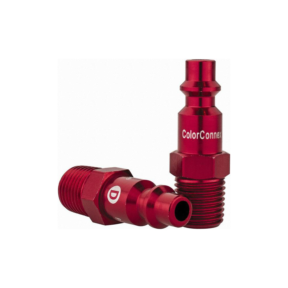 Legacy 14 Piece 1/4" Body 1/4 NPT 300 psi Steel/Aluminum Industrial Pneumatic Coupling Plug Set - A73458D