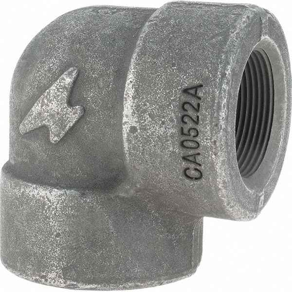 Anvil Black 45 deg Elbow: 1-1/2", Threaded - 0361111404
