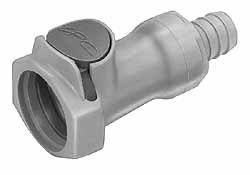 CPC Colder Products 3/8" Nominal Flow, 3/4" ID, Female, Inline Hose Barb-Female Socket - HFC171212