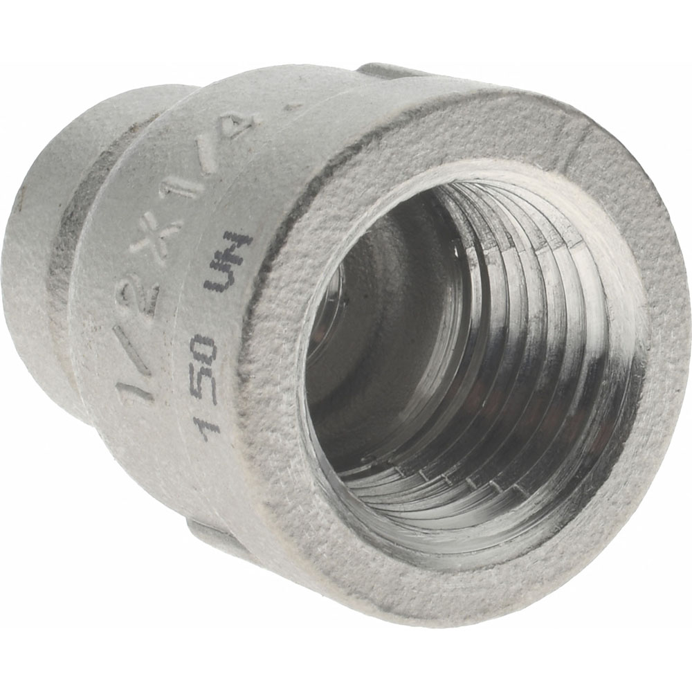 Merit Brass Pipe Reducer: 1/2 x 1/4", 304 Stainless Steel - K412-0804