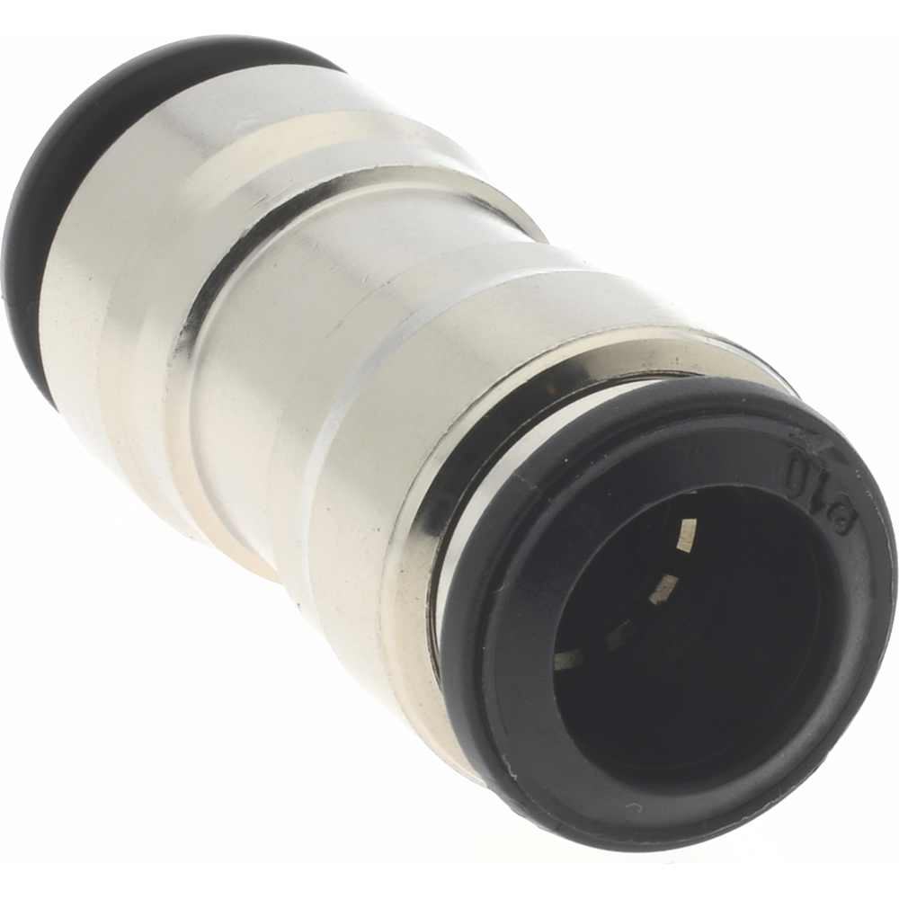 Aignep USA Push-to-Connect Tube x Tube Fitting: Union, 10.00 mm OD - 50040N-10