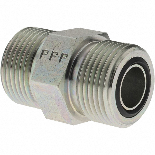 Parker Hydraulic Hose Adapter: 10 mm, 6,000 psi - KP80058