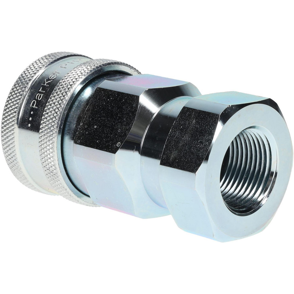 Parker Hydraulic Hose Female Pipe Rigid Fitting: 3/4", 2,500 psi - H6-62