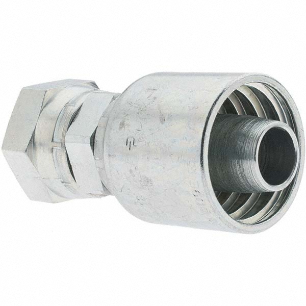 Parker Hydraulic Hose SAE Code 61 Flange Head Fitting: 0.75" ID, 12 mm, 3/4" - 11543-12-12