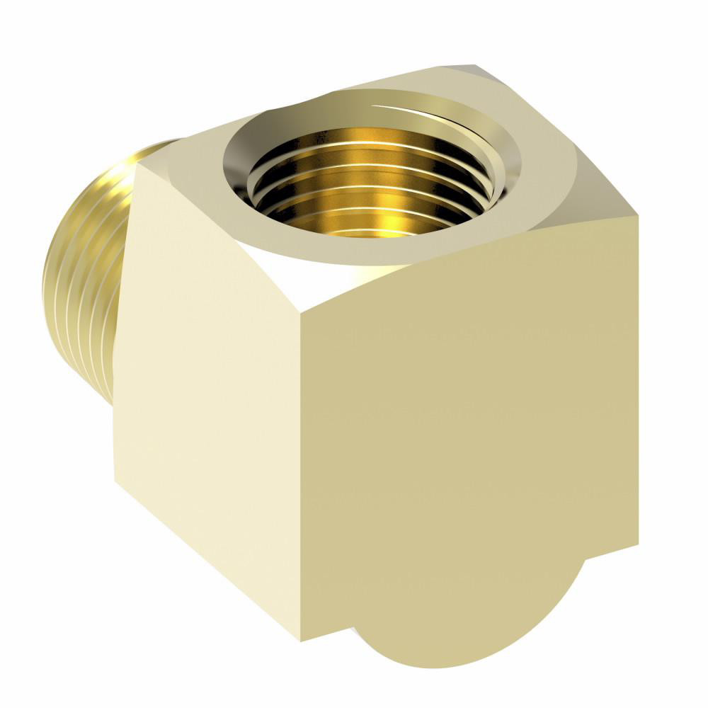 Eaton Industrial Pipe 90 ° Street Elbow: 1/4" Female Thread, 1/4" Male Thread, MNPTF x FNPTF (Short Threads) - 3400X4W
