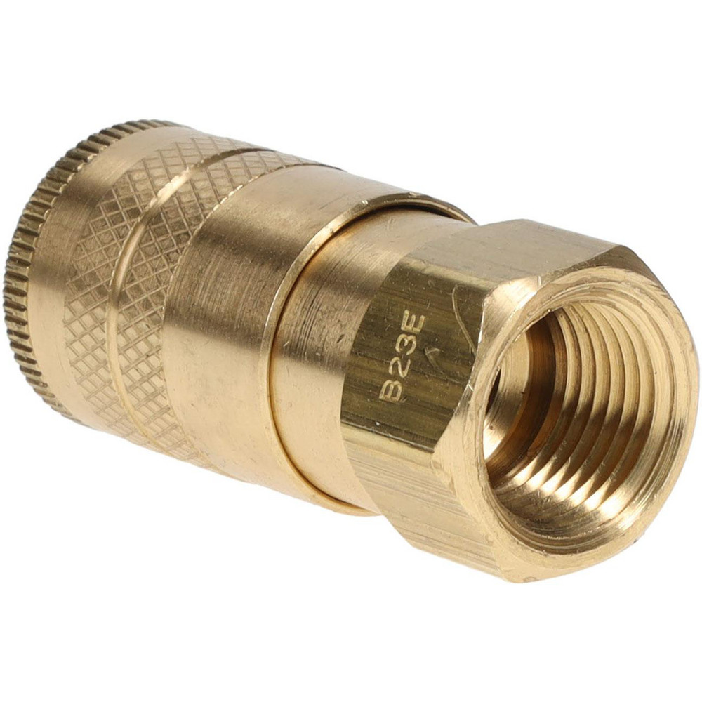 Parker Pneumatic Hose Coupling: 3/8-18, 1/4" Body Dia, Industrial Interchange - B23E
