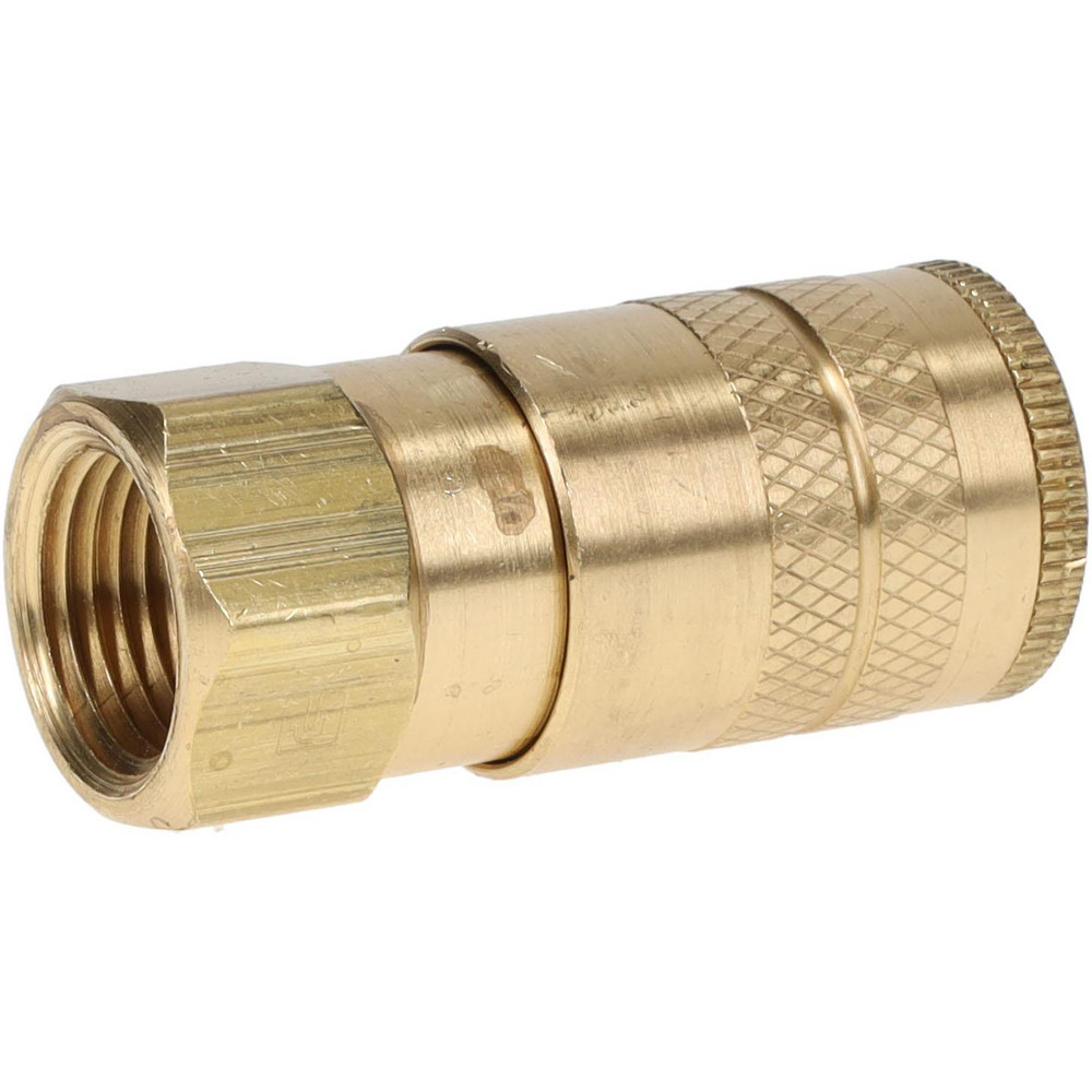 Parker Pneumatic Hose Coupling: 3/8-18, 1/4" Body Dia, Industrial Interchange - B23E