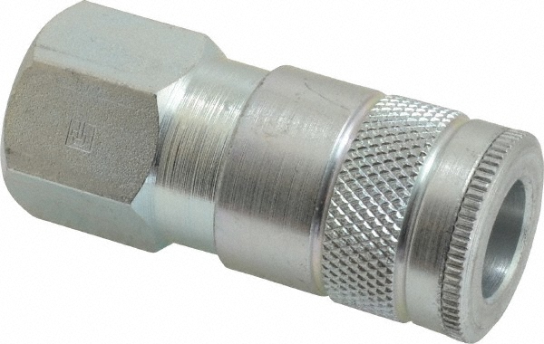 Parker Pneumatic Hose Coupling: 1/2-14, 3/8" Body Dia, Tru-Flate Automotive Interchange - 15F