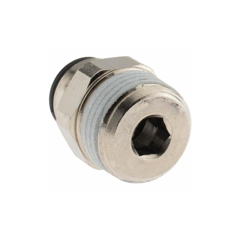 Parker Push-to-Connect Tube x Male BSPT Fitting: Connector, BSPT, 5/16" OD - KP23902