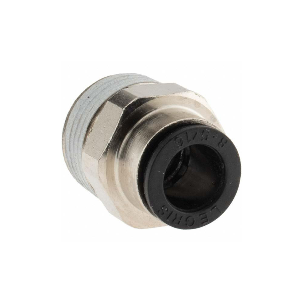 Parker Push-to-Connect Tube x Male BSPT Fitting: Connector, BSPT, 5/16" OD - KP23902