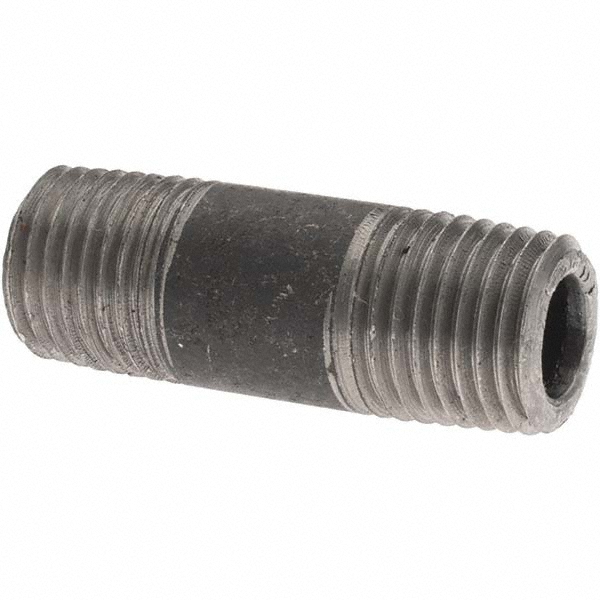 Value Collection Black Pipe Nipple: 1/4" Dia x 1-1/2" Long, Schedule 80 - BD-13630