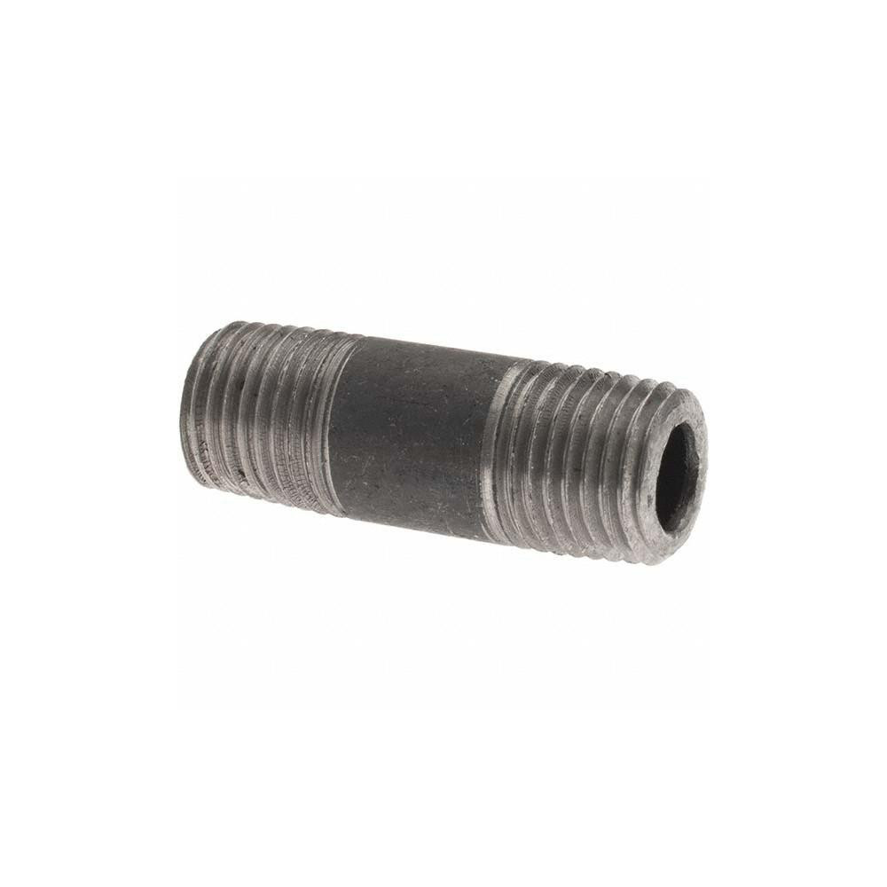 Value Collection Black Pipe Nipple: 1/4" Dia x 1-1/2" Long, Schedule 80 - BD-13630