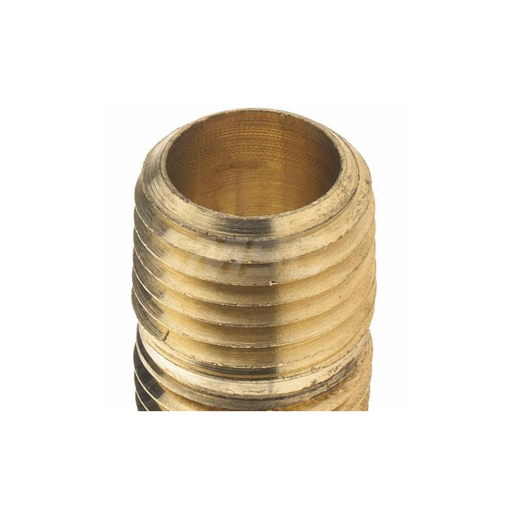 Parker Industrial Pipe Close Nipple: 1/4" Male Thread, MNPTF - 11096
