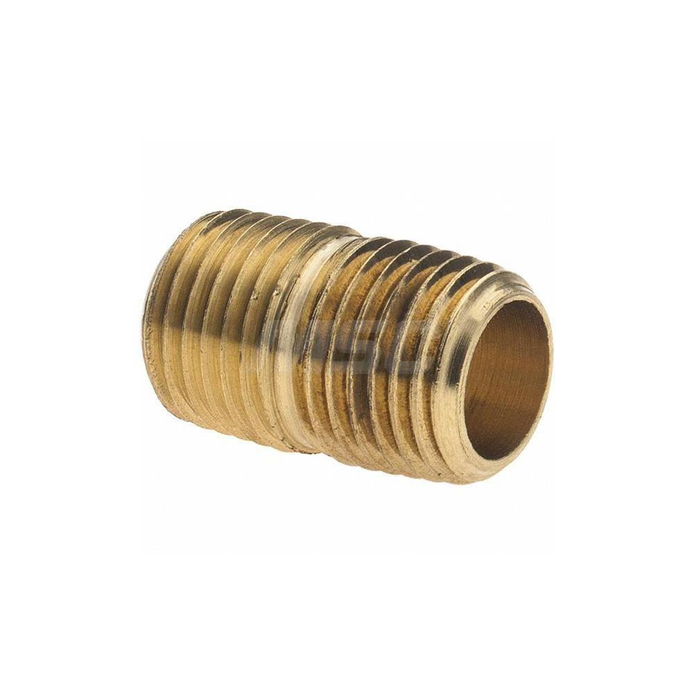 Parker Industrial Pipe Close Nipple: 1/4" Male Thread, MNPTF - 11096