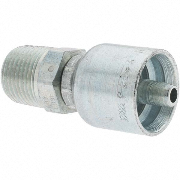 Parker Hydraulic Hose Pipe to SAE 37 ° Flare Fitting: 0.25" ID, 4 mm, 3/8" - 10643-6-4