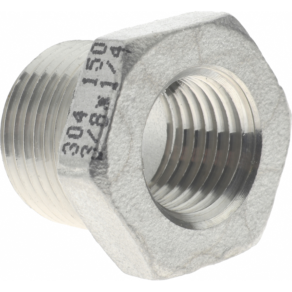 Value Collection Pipe Hex Bushing: 1/4 x 1/8", 316 Stainless Steel - 6HB1/4*1/8
