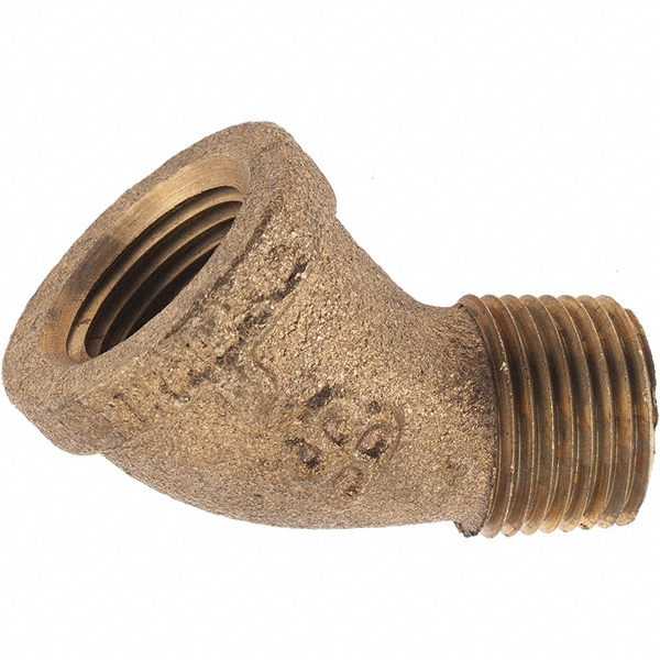 Merit Brass Brass Pipe 90 ° Street Elbow: 1" Fitting, FBSPT x MBSPT, Class 125 - XB103-16