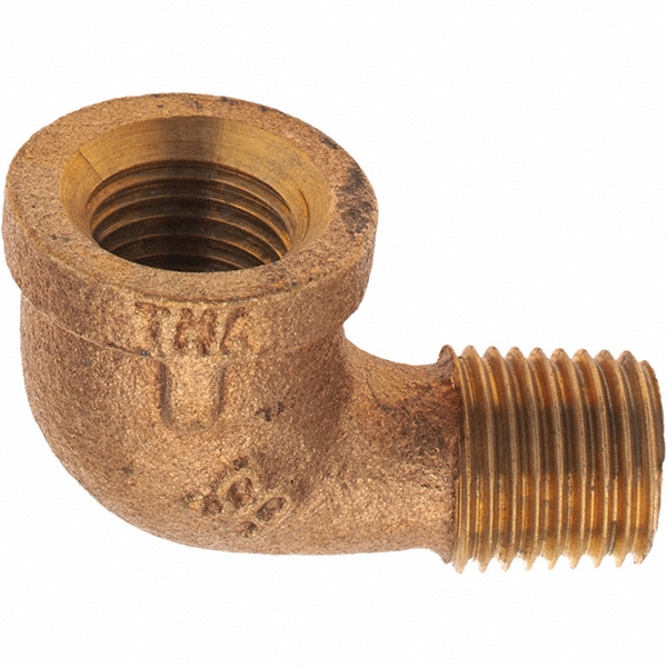 Merit Brass Brass Pipe 90 ° Street Elbow: 1" Fitting, FBSPT x MBSPT, Class 125 - XB103-16