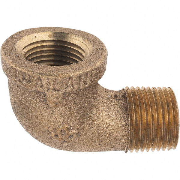 Merit Brass Brass Pipe 90 ° Street Elbow: 1" Fitting, FBSPT x MBSPT, Class 125 - XB103-16