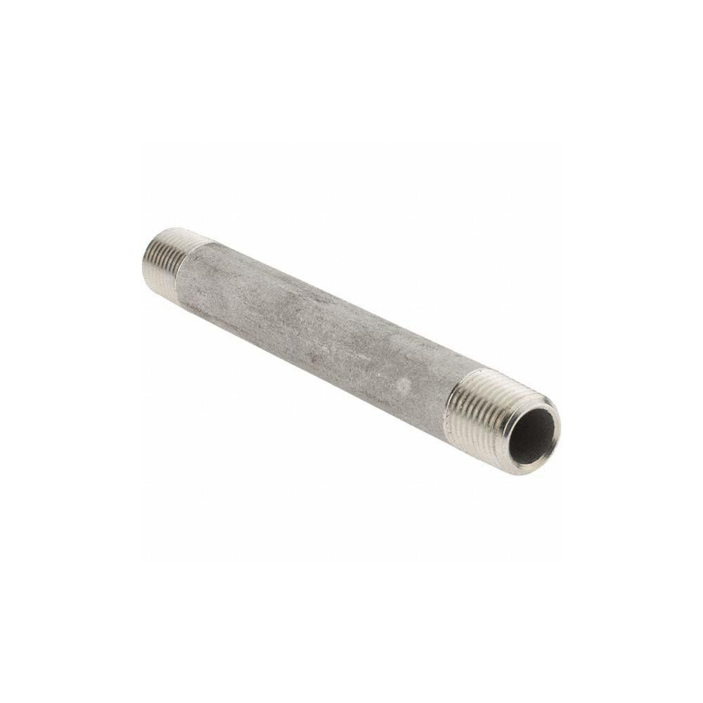 Value Collection Stainless Steel Pipe Nipple: 1/8" Pipe, Grade 316 & 316L - 6BN1/8*3