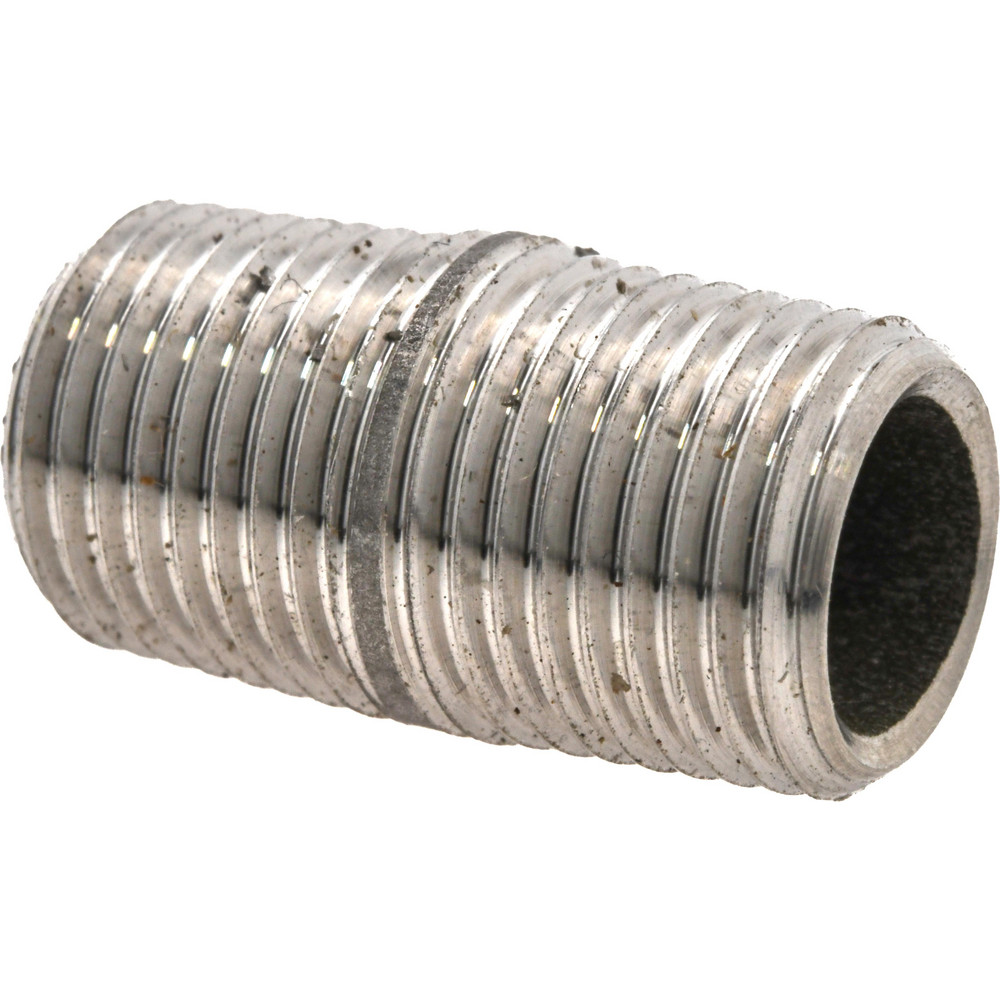 Value Collection Stainless Steel Pipe Nipple: 1/8" Pipe, Grade 316 & 316L - 6BN1/8*3