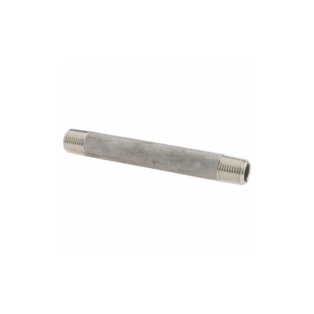 Value Collection Stainless Steel Pipe Nipple: 1/8" Pipe, Grade 316 & 316L - 6BN1/8*3